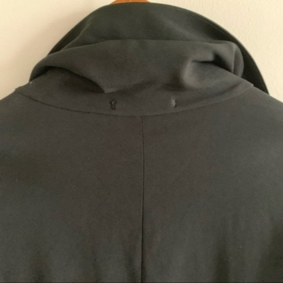 Wilfred Aritzia Chevalier Crepe Draped Black Open Blazer Jacket Asymmetric - Picture 12 of 13